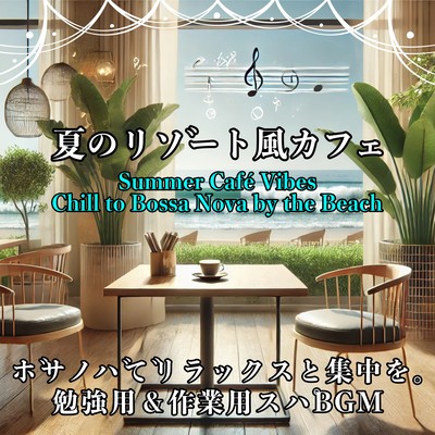 夏のリゾート風カフェ ボサノバでリラックスと集中を。 勉強用&作業用スパBGMのジャケット写真