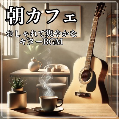 Morning cafe and start of the day: Stylish and refreshing guitar BGM - A refreshing soundtrack perfect for studying, working, or cooking in the kitchen Front Cover