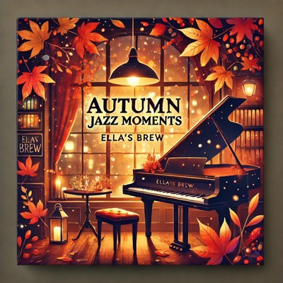 Autumn Jazz Moments Relaxing piano and stylish cafe time Front Cover