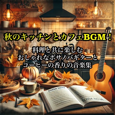 秋のキッチンとカフェBGM! 料理と共に楽しむおしゃれなボサノバギターとコーヒーの香りの音楽集のジャケット写真
