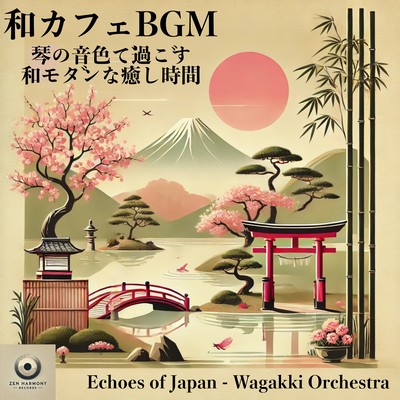 Japanese Cafe BGM A modern Japanese relaxing time with the sounds of the koto - Chill-out music perfect for cafes and relaxing times Front Cover
