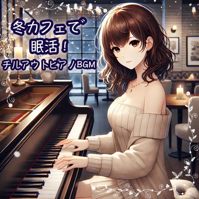 Boost Sleep Efficiency at a Winter Cafe! The Ultimate Soothing and Relaxation with Chill-out Piano BGM Front Cover