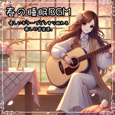 Soothing Springtime Sleep BGM - Relaxing Guitar Music Collection for Deep Slumber. Front Cover