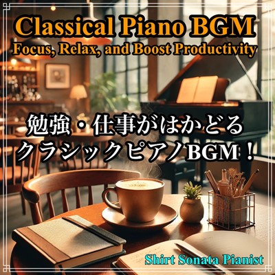 Classical Piano BGM for Productive Studying and Working! Boost Focus & Relax with a Collection of Masterpieces Front Cover