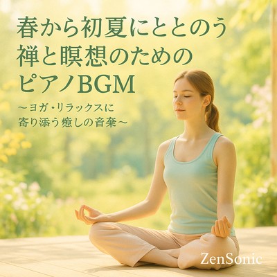 Piano BGM for Zen and Meditation from Spring to Early Summer - Healing music perfect for yoga and relaxation Front Cover