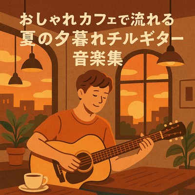おしゃれカフェで流れる夏の夕暮れチルギター音楽集のジャケット写真