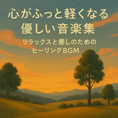 心がふっと軽くなる優しい音楽集 – リラックスと癒しのためのヒーリングBGMのジャケット写真