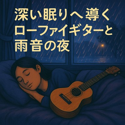 深い眠りへ導くローファイギターと雨音の夜のジャケット写真