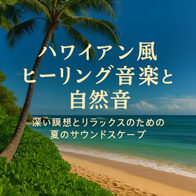 ハワイアン風ヒーリング音楽と自然音 - 深い瞑想とリラックスのための夏のサウンドスケープのジャケット写真