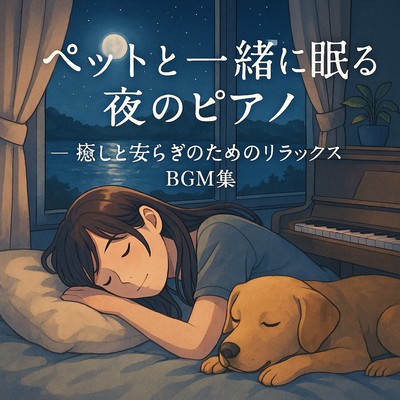 Soothing Piano for Sleeping with Pets - Relaxing BGM Collection for Healing and Peace Front Cover