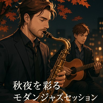 Modern Jazz Session Coloring Autumn Nights Front Cover