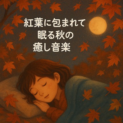 紅葉に包まれて眠る秋の癒し音楽のジャケット写真
