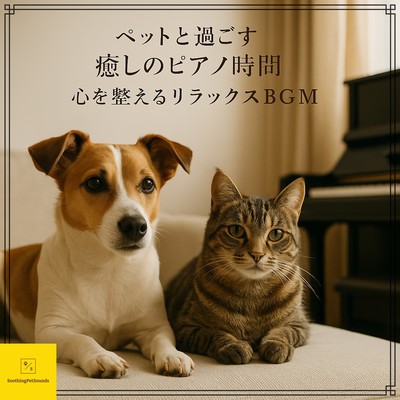Soothing Piano Time with Pets: Relaxing BGM to Calm Your Mind Front Cover