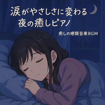 涙がやさしさに変わる夜の癒しピアノのジャケット写真