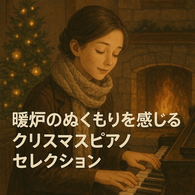 暖炉のぬくもりを感じるクリスマスピアノセレクションのジャケット写真