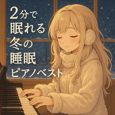 2分で眠れる冬の睡眠ピアノベストのジャケット写真