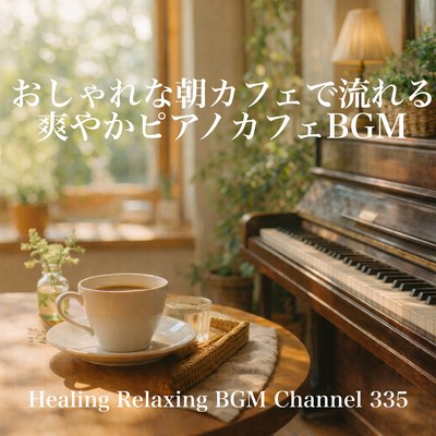 Refreshing Piano Cafe BGM Flowing in a Stylish Morning Cafe Front Cover