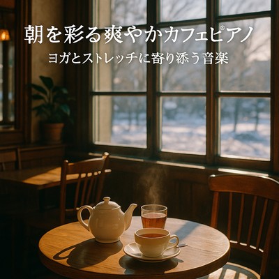 朝を彩る爽やかカフェピアノ ヨガとストレッチに寄り添う音楽のジャケット写真
