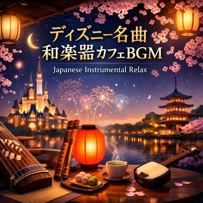 Disney Melodies Japanese Wagakki Instrumental Relax Front Cover