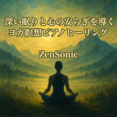 深い眠りと心の安らぎを導くヨガ瞑想ピアノヒーリングのジャケット写真