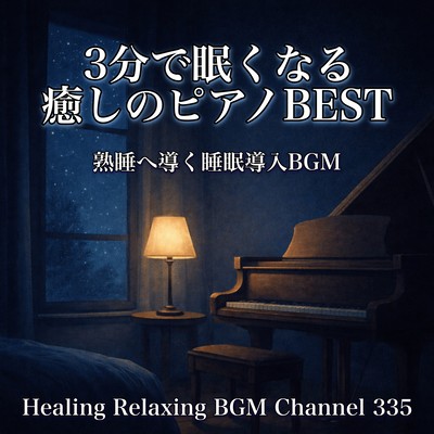 3分で眠くなる癒しのピアノBEST – 熟睡へ導く睡眠導入BGMのジャケット写真