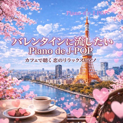 Piano de J -POP for Valentine Relaxing Love Songs for Café Time - Piano Cover Collection Front Cover