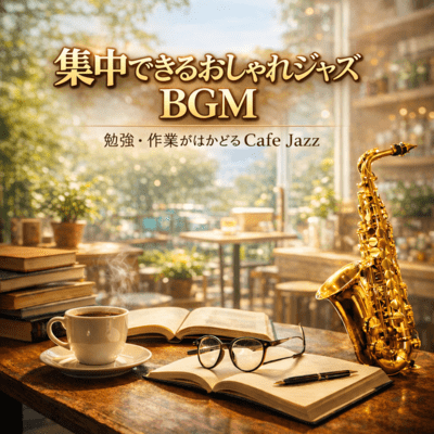 Stylish Concentration Jazz BGM - Enhance your study and work efficiency with Cafe Jazz Front Cover