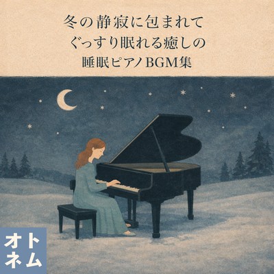 Soothing Piano BGM Collection for a Deep Sleep Enveloped in Winter's Tranquility Front Cover
