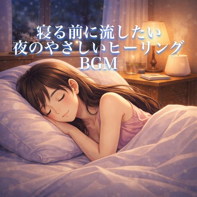 寝る前に流したい夜のやさしいヒーリングBGMのジャケット写真