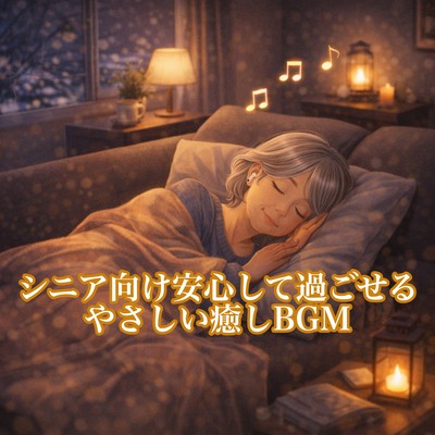 シニア向け安心して過ごせるやさしい癒しBGMのジャケット写真
