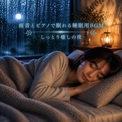 Rain and Piano Sleep Music for Calm Night Front Cover