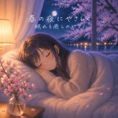 Gentle Piano for Spring Night Sleep Front Cover