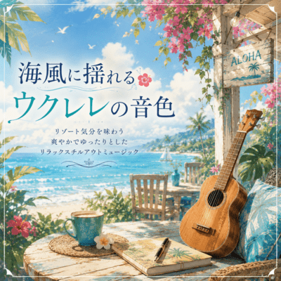 The sound of a ukulele swaying in the sea breeze: Refreshing and relaxing chill-out music that gives you a resort feel. (2026 Remaster) Front Cover