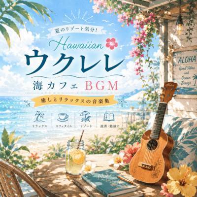 夏のリゾート気分!ハワイアン ウクレレ 海カフェBGM – 癒しとリラックスの音楽集 (2026 Remaster)のジャケット写真