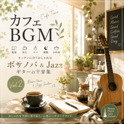 Cafe BGM Study Rest Spa Sleep Cooking Stylish bossa nova & jazz guitar music collection for the kitchen Vol.2 (2026 Remaster) Front Cover
