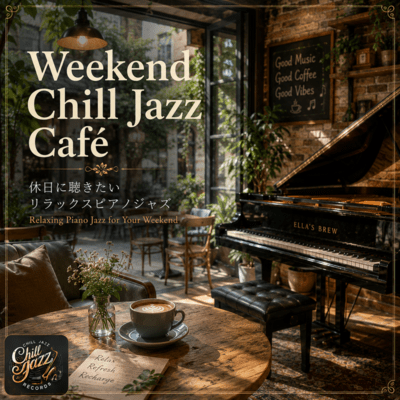 Weekend Chill Jazz Café – 休日に聴きたいリラックスピアノジャズのジャケット写真