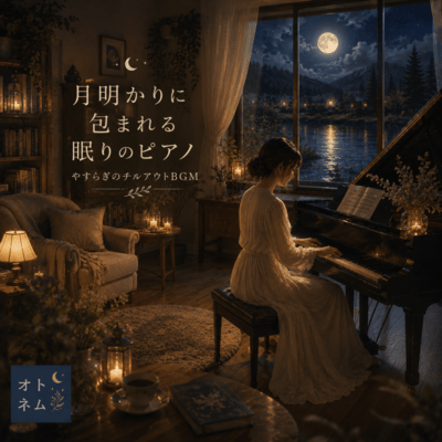 Moonlit Sleep Piano for Peaceful Relaxation Front Cover