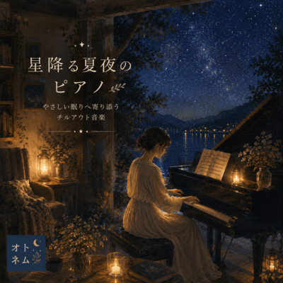 Summer Starlit Piano for Gentle Sleep Front Cover