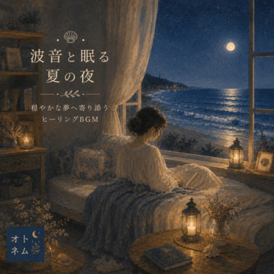 Summer Nights with Ocean Waves Front Cover