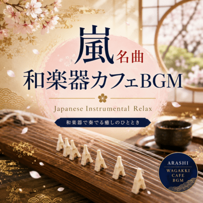 Best Arashi Songs as Traditional Japanese Instrumental Music for Cafe BGM - Relaxation and Zen Front Cover
