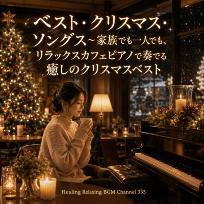 Best Christmas Songs -Healing Christmas Best played in a relaxed cafe piano, a family or one person (2026 Remaster) Front Cover