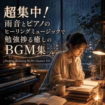 超集中!雨音とピアノのヒーリングミュージックで勉強捗る癒しのBGM集 (2026 Remaster)のジャケット写真