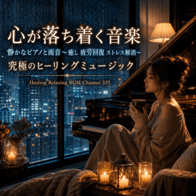 Music calm music and rainy sounds -healing fatigue recovery stress relief -Ultimate healing music (2026 Remaster) Front Cover