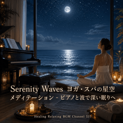 SERENITY WAVES Yoga Spa Starry Sky Meditation -To Deep Sleep with Piano and Waves (2026 Remaster) Front Cover
