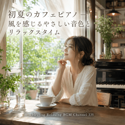 初夏のカフェピアノ – 風を感じるやさしい音色とリラックスタイム (2026 Remaster)のジャケット写真