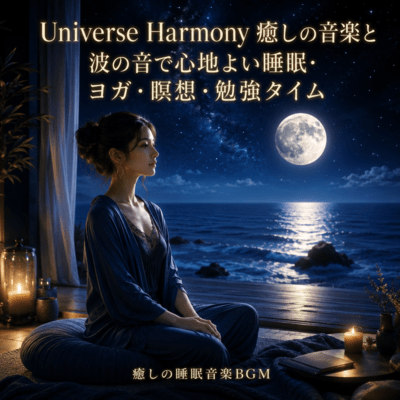 UNIVERSE HARMONY Healing music and waves comfortable sleep / yoga / meditation / study time (2026 Remaster) Front Cover