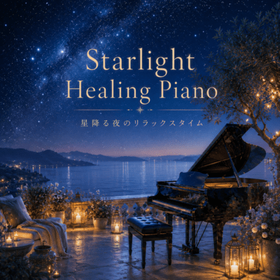 Starlight Healing Piano - Relaxing Beneath the Stars Front Cover