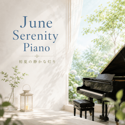 June Serenity Piano - Early Summer Evening Lights Front Cover
