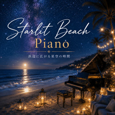 Starlit Beach Piano - Moments Beneath a Starry Shore Front Cover