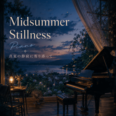 Midsummer Stillness Piano - Embracing the Quiet of Summer Nights Front Cover